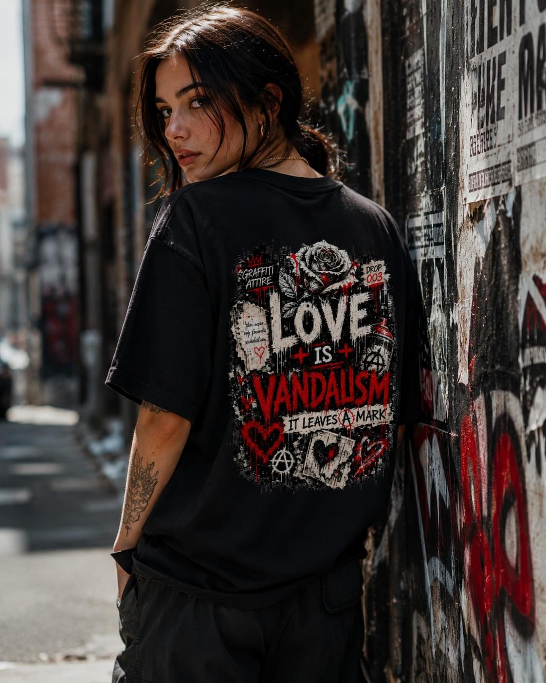 love is vandalism tee