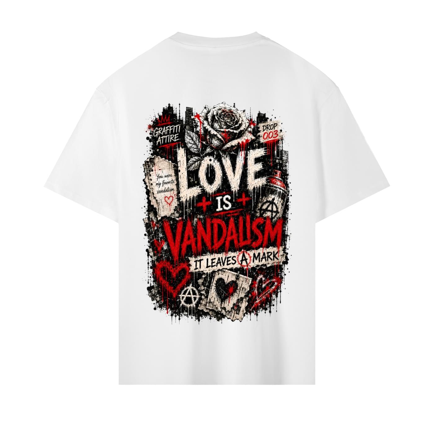 love is vandalism tee