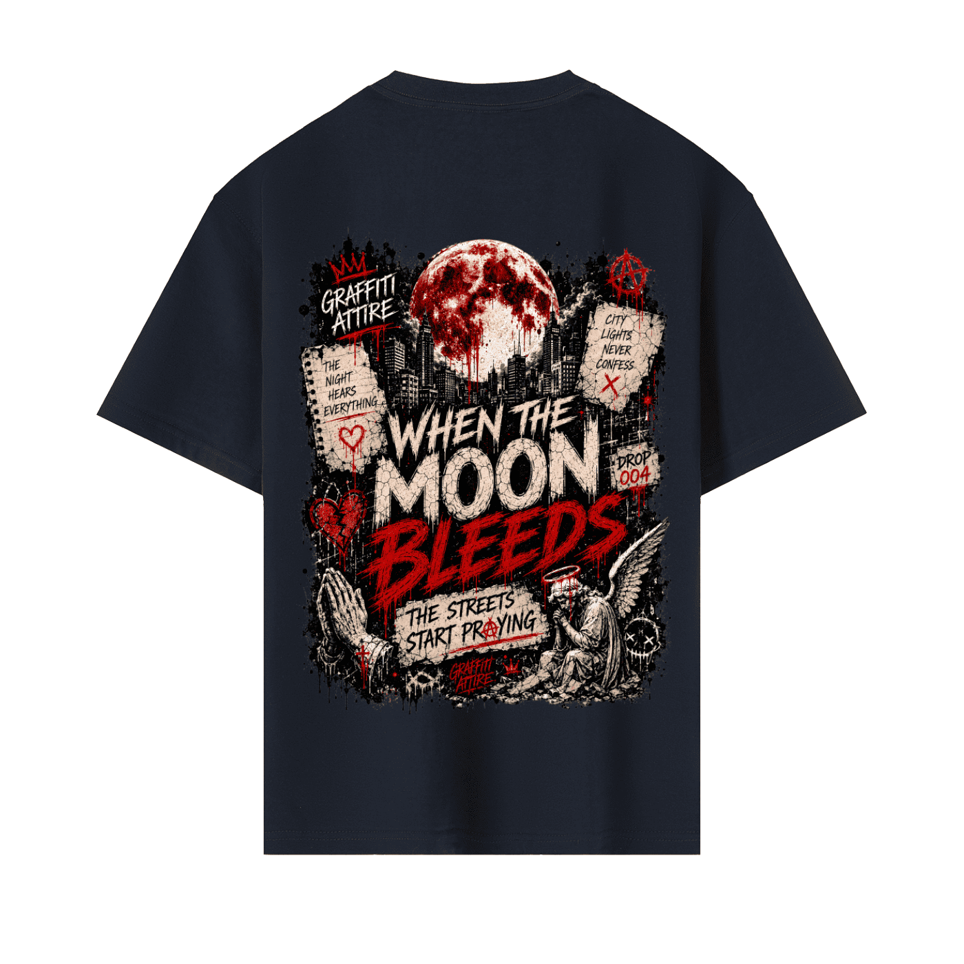 Navy-back-Mockup-20260622 Moon Bleeds Tee - Image 7